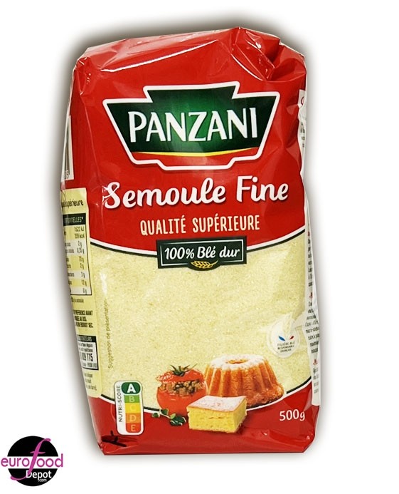 Panzani, Fine Semolina - Semoule Fine - (500g/17.6oz)