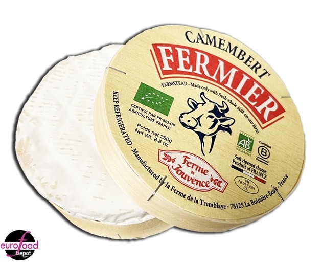 Ferme de Jouvence, Farmstead Organic Camembert - (250g/8.8oz)