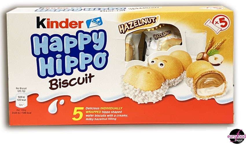 Kinder, Happy Hippo Hazelnut Biscuit - (103g/3.65oz)