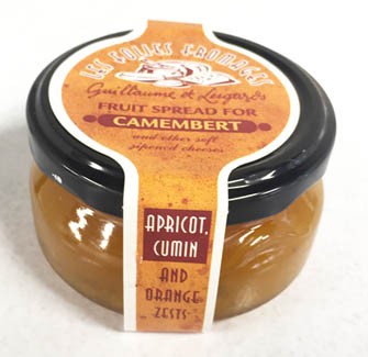 Apricot cumin Fruit Spread for Camembert - Folies fromages 