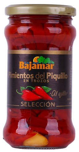 Bajamar piquillo pepper pieces marinated innolive oil & garlic 