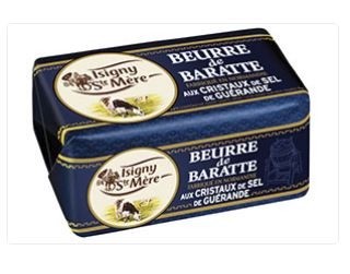 Isigny Churned butter with crystal salt from France 