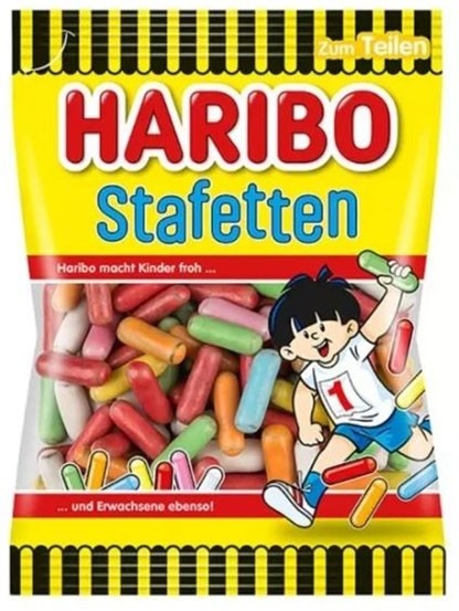 Haribo, Stafetten Candy Coated Black Licorice - (175g/6.17oz)