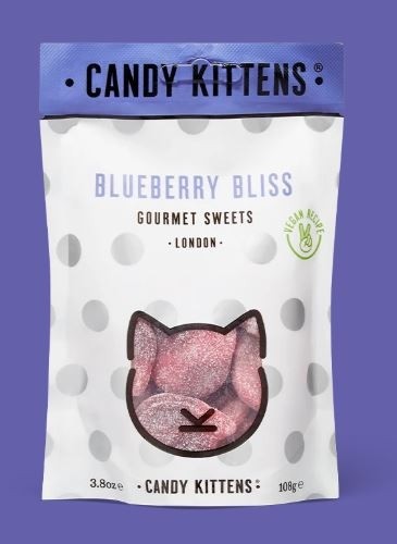 Candy Kittens, Blueberry Bliss (vegan) - (125g-4.4oz)