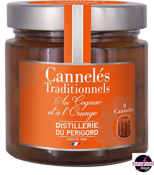8 Traditionnal Cognac Orange Canneles - Distillerie du Perigord