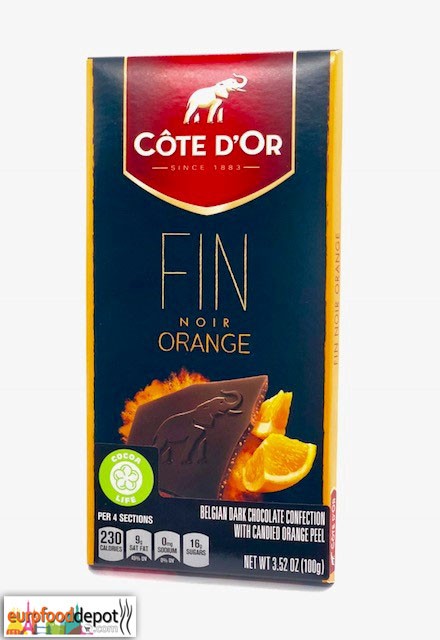 Côte d'Or, Belgian Dark Chocolate with orange  