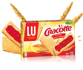 LU, Cracottes - Crispy Wheat Flour crackers - (250g/8.8oz)