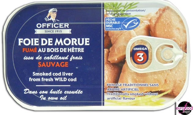 Smoked Cod Liver - Officer (120g/4.23oz)
