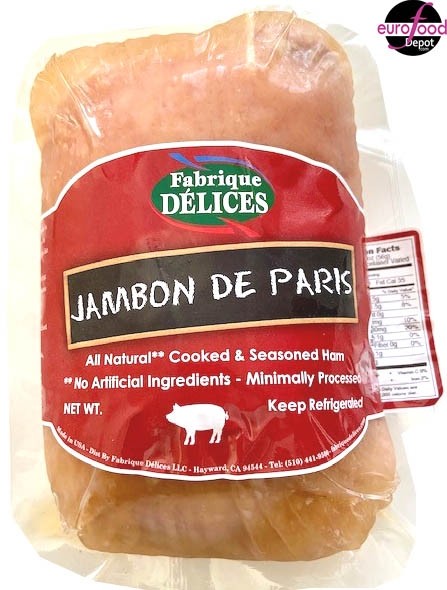 Premium Cooked Ham / Jambon de PARIS Fabrique Delices (3LB/1.3KG) 