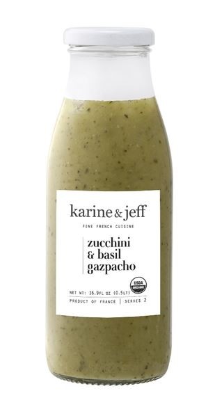 karine & Jeff, Organic Gazpacho with zucchini and basil Soup - (0.5Lt/16.9 fl oz)