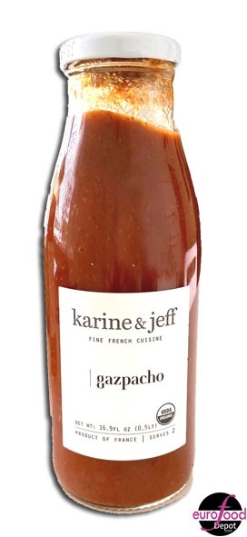 Karine & Jeff, Organic Gazpacho Soup Vegan - (0.5Lt/16.9 fl oz)