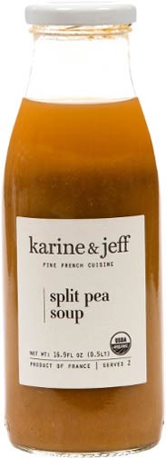 Karine & Jeff, Organic Split Pea Soup Vegan - (0.5lt/16.9fl oz)