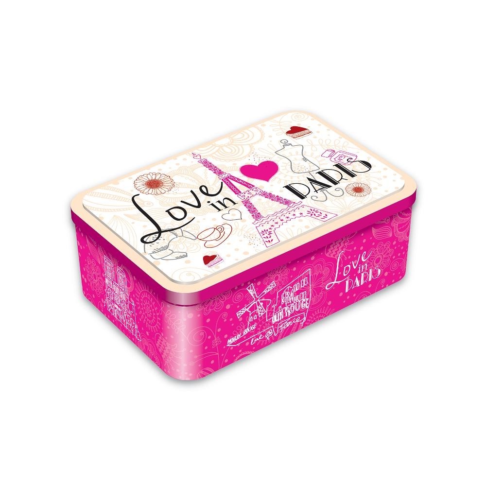 Love In Paris Tin Assortment of Pure butter Galettes & Palets 