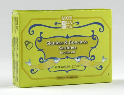 Skinless & Boneless Sardines in extra virgin Olive Oil Morgada (3.7oz)