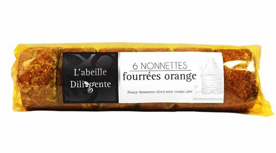 Abeille Diligente, Honey Nonnettes filled with orange jam 