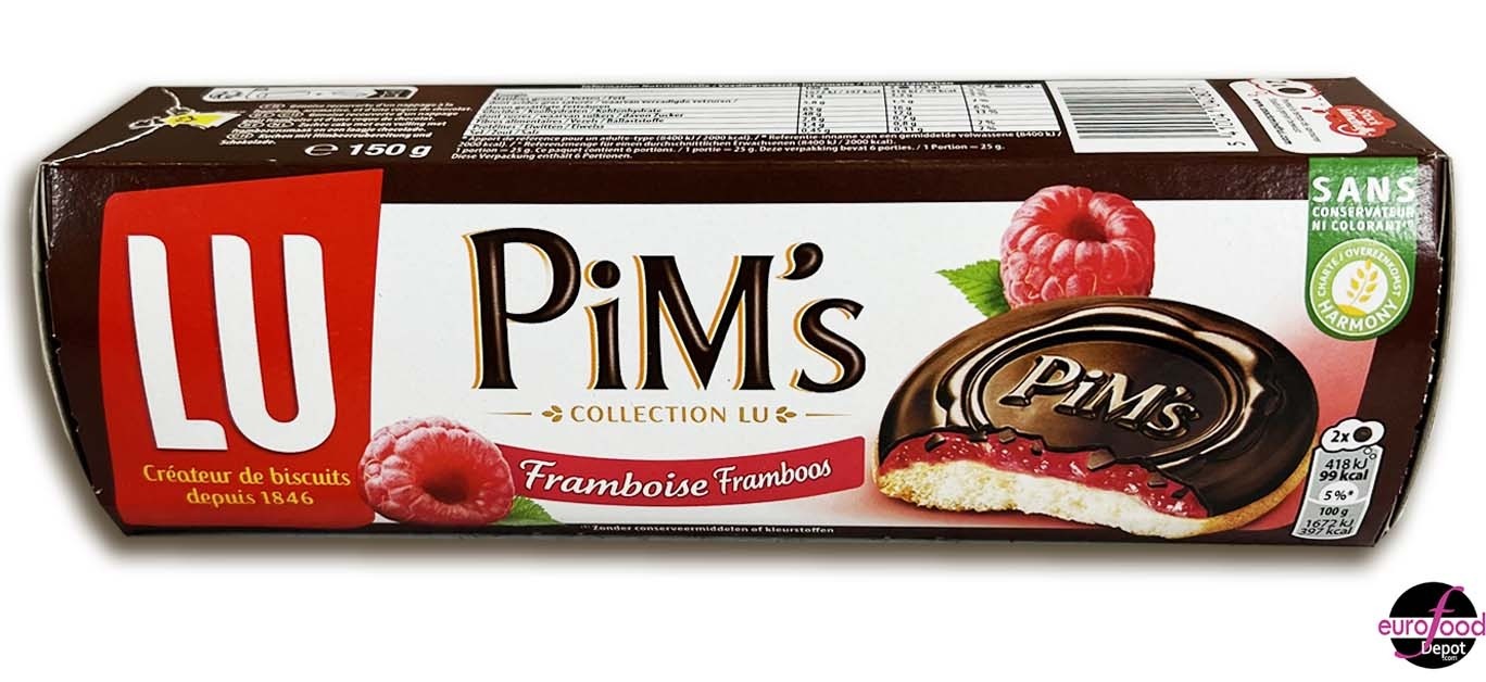 PiM's Fine Raspberry Biscuit with dark chocolate by LU