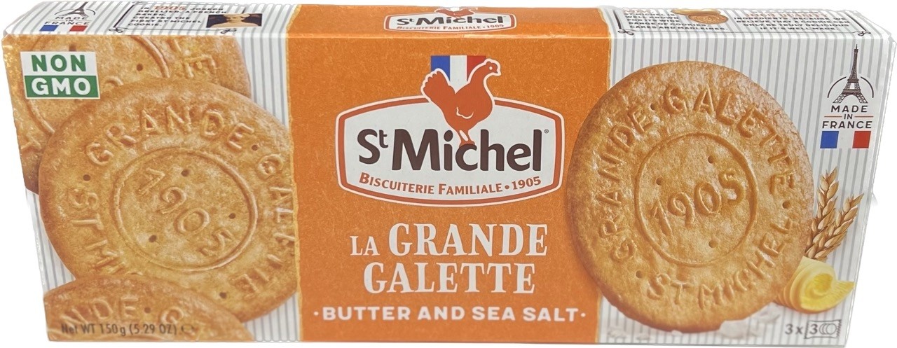 Large cookies with sea salt butter from St Michel (Galettes Bretonnes of France) 