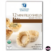 Organic Fillo pastry mini shells ready to fill 12 pieces