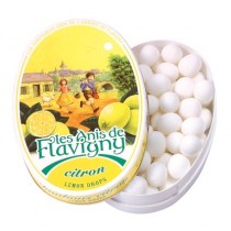 Les Anis de Flavigny candies-Small Oval tin of Lemon