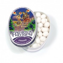 Les Anis de Flavigny candies-Small Oval tin of Blackcurrant