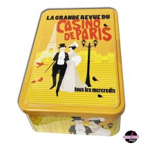 Le Manoir des Abeilles, Small pure butter galettes with honey in a metal tin "Casino de Paris" -  (320g/11.3 oz)