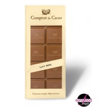 Comptoir du Cacao, 40% Sugar Free Chocolate Bar/ Tablette Chocolat 40% Sans Sucre - (80g/2.82oz)