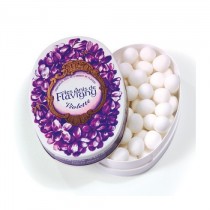 Les Anis de Flavigny candies-Small Oval tin of Violet flower and anis flavour 