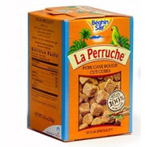 Sugar - La Perruche - Pure Cane Rough Cut Brown Sugar Cubes - (8.8 Oz/250g)