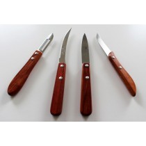 Brown Wooden Kitchen Knife (Set Of 4 Knives)