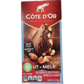 Côte d'Or, Belgian Milk Chocolate With Caramelized Almonds