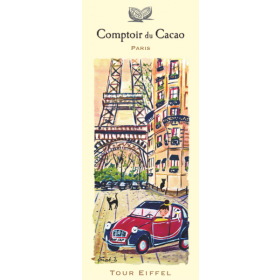 Comptoir du Cacao - "Tour Eiffel 2CV" chocolate bar - (2.82oz/80g)