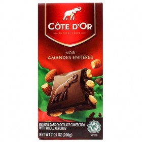 Côte d'Or, Belgian dark Chocolate With Whole Almonds - (180g/7oz)
