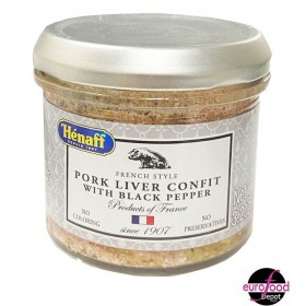 Henaff, Pork liver confit with peppercorn glass jar - (90g/3.2oz)