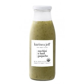 karine & Jeff, Organic Gazpacho with zucchini and basil Soup - (0.5Lt/16.9 fl oz)