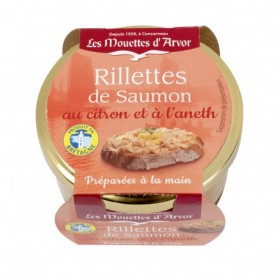 Salmon rillettes with lemon and dill - Mouettes d'Arvor 