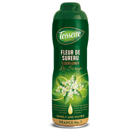Teisseire Elderflower Syrup (Fleur de Sureau) - Concentrated - 20.3 fl.oz. 60cl
