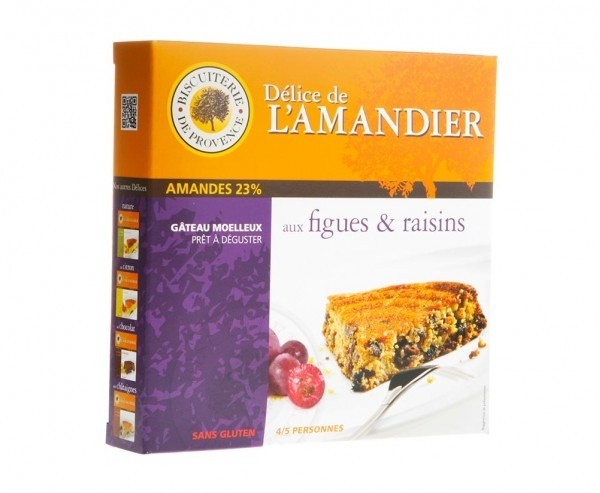 Biscuiterie de Provence, Gluten Free Fig and grapes gourmet cake - (240g/8.47oz)