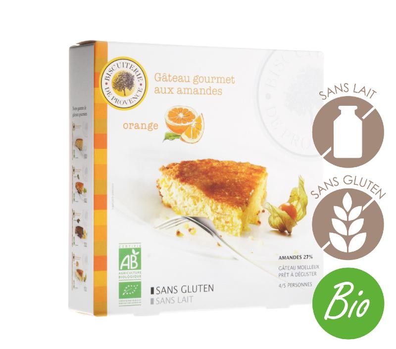 Biscuiterie de Provence, Organic Gluten Free Orange and Almond Gourmet Cake