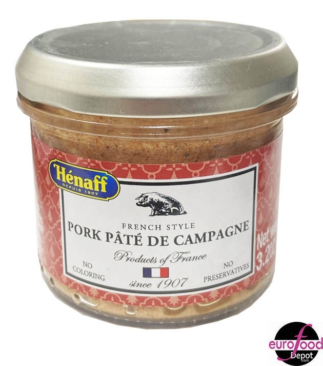 Henaff Pork countryside pâté glass jar - (90g/3.2oz)