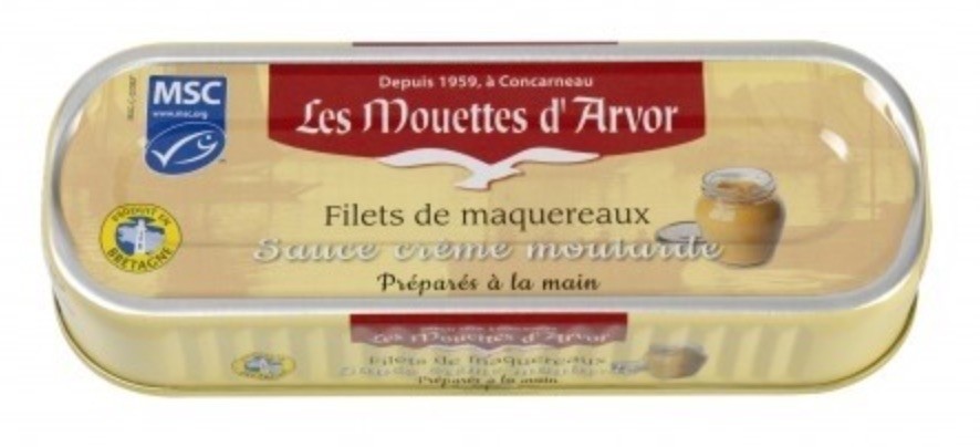 Mackerel Fillets in a Creamy Mustard Sauce - Mouettes d'Arvor