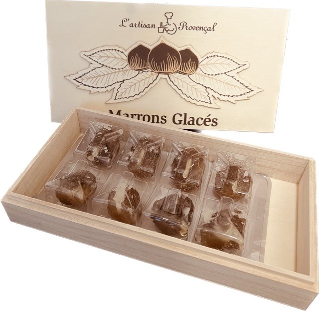 Marrons Glaces L'artisan Provençal Candied Chestnuts - Wood Box 